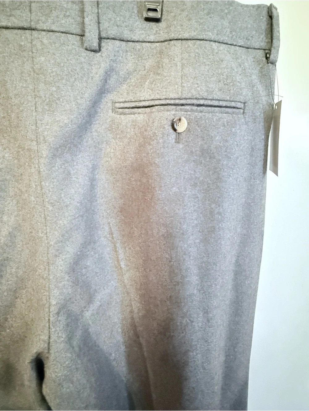 Gucci Classic Men's Gray Dress Pants with Subtle Side Stripe